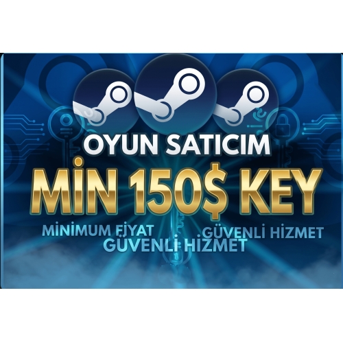  150$ ve Üzeri STEAM RANDOM KEY