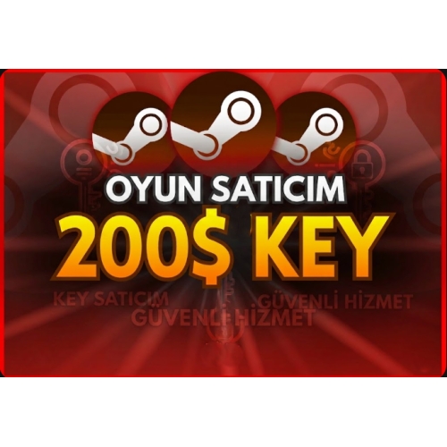  200$ ve ÜZERİ STEAM RANDOM KEY!!