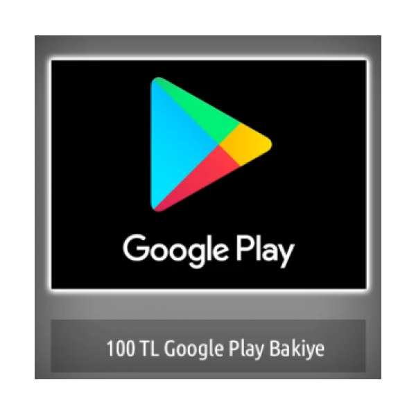  Google Play 100 TL Bakiye