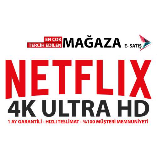  NETFLİX 4K UHD 1 AYLIK GARANTİLİ HESAP