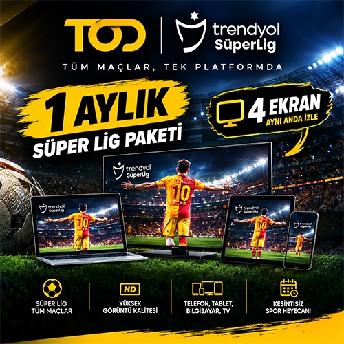 TOD Süper Lig 1 Aylık 4 Ekran