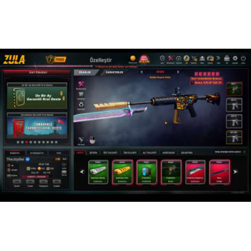  Zula Full Destansı Hesap 2 Tane Eşsiz Sınırsız Bora12 ve P90