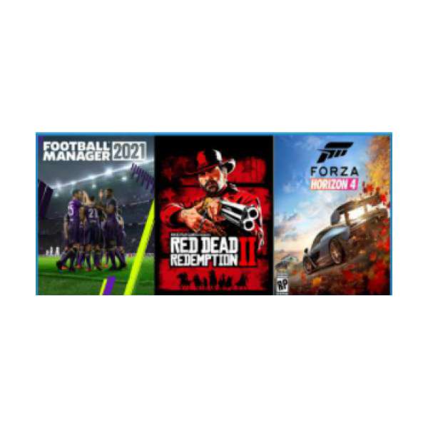  Football Manager 2021 + Red Dead Redemption 2 + Forza Horizon 4 Ultimate