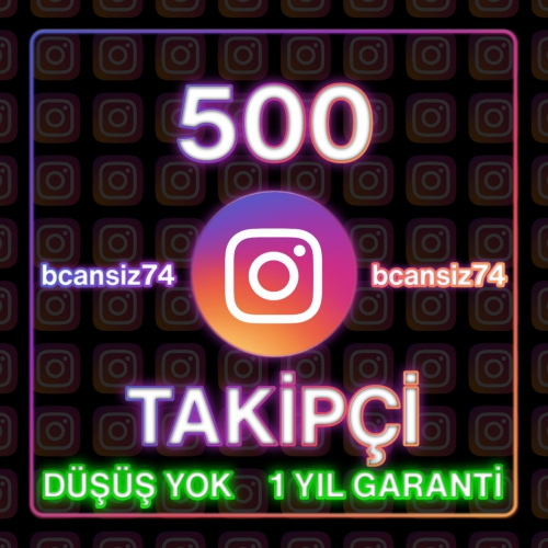  ⭐ Düşüş Yok - Kaliteli, 500 Instagram Takipçi