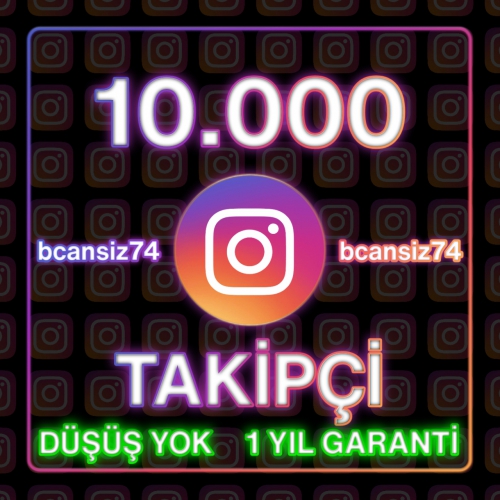  ⭐ Düşüş Yok - Kaliteli, 10.000 Instagram Takipçi