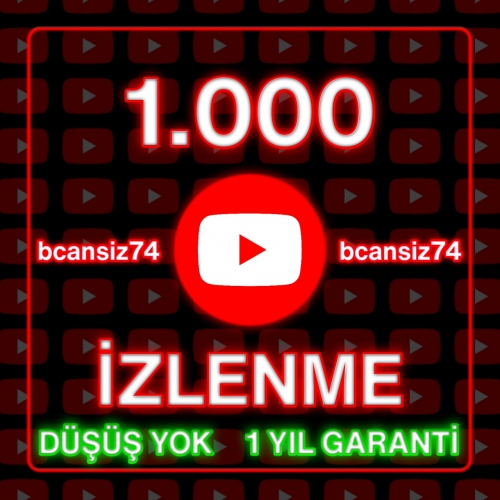  ⭐ Düşüş Yok - Kaliteli, 1000 YouTube İzlenme