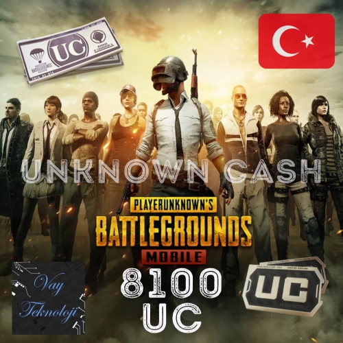  PUBG Mobile 8100 UC ID Türkiye