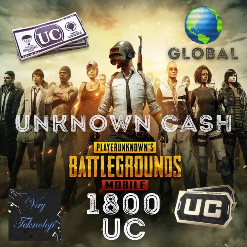  1800 UC GLOBAL ID PUBG Mobile