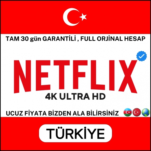  NETFLİX- ortak 4K ULTRA orginal hesap