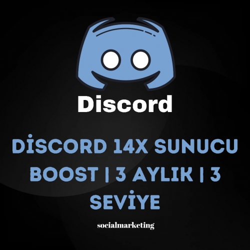  Discord 14x Sunucu Boost  3 Aylık  3. Seviye