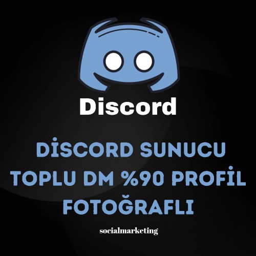  Discord Sunucu Toplu DM  Max 100K  90 Profil Fotoğraflı