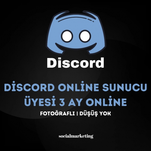  Discord Online Sunucu Üyesi  Max 15K  3 Ay Online  Fotoğraflı  Düşüş Yok  Açıklamayı Okuyun