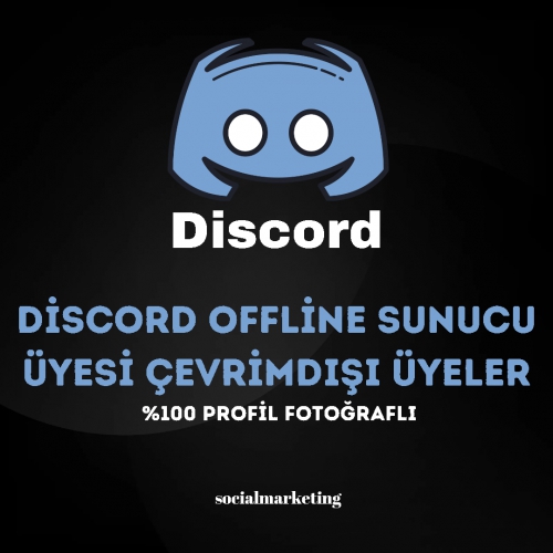  Discord Offline Sunucu Üyesi  Max 21K  Çevrimdışı Üyeler  100 Profil Fotoğraflı