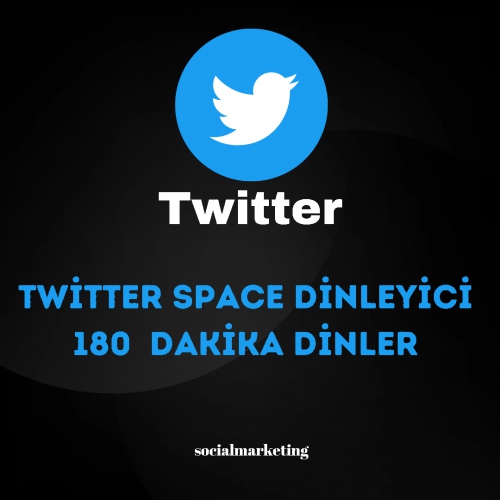  Twitter Space Dinleyici  180 Dakika Dinler  Max 10K  Global Kullanıcılar