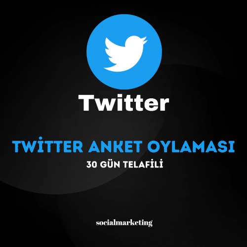  Twitter Anket Oylaması  Max 100K  30 Gün Telafili