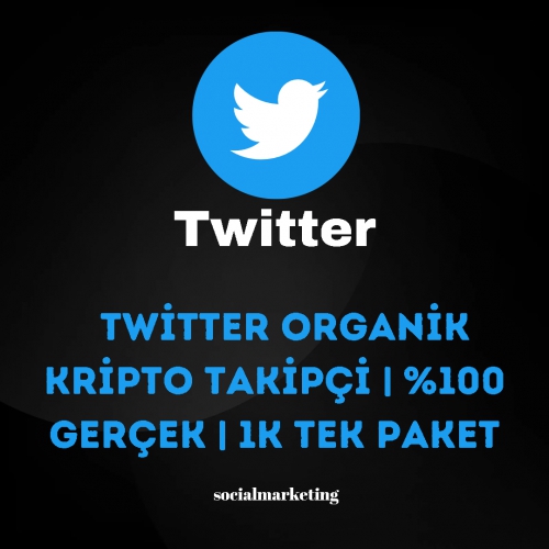  Twitter Organik Kripto Takipçi  100 Gerçek  1K Tek Paket