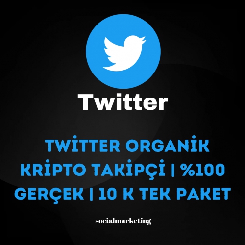  Twitter Organik Kripto Takipçi  100 Gerçek  10K Tek Paket