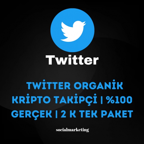  Twitter Organik Kripto Takipçi  100 Gerçek  2K Tek Paket