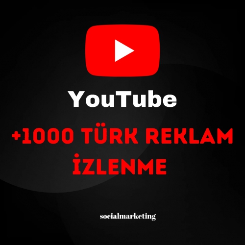  YouTube Türk Reklam İzlenme  Max 10M  yüzde 100 Organik Türk  365 Gün Garantili