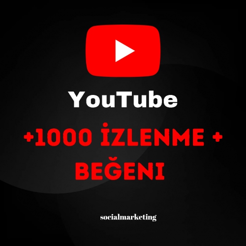  YouTube İzlenme + Beğeni  Max 10M  30 Gün Manuel Telafili