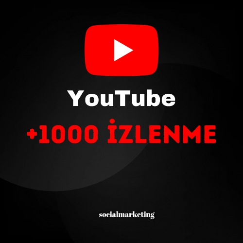  YouTube İzlenme  Max 300K  30 Gün Telafili