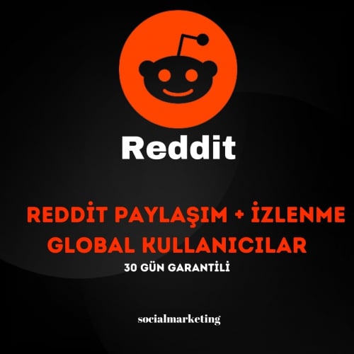  Reddit Paylaşım + İzlenme  Max 1M  Global Kullanıcılar