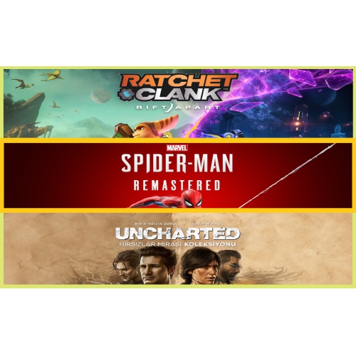  Ratchet  Clank + Spider Remastered + Uncharted