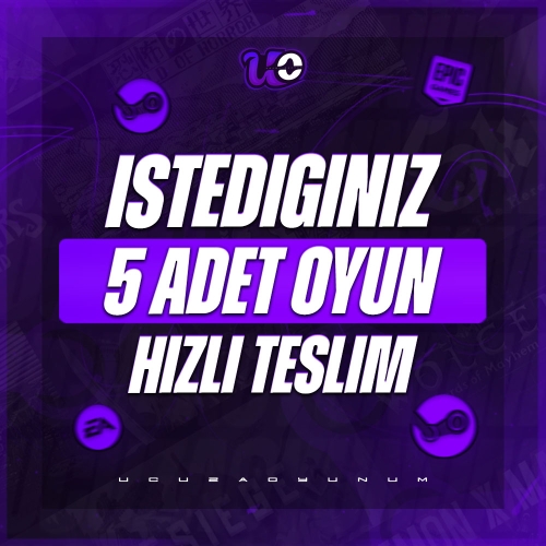  İstediğiniz 5 Oyun - Garanti - Destek