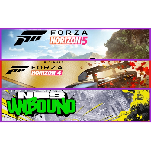  Forza 5 + Forza 4 + NFS Unbound