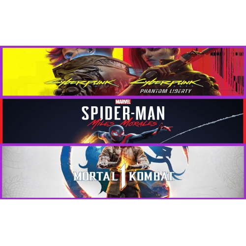 Cyberpunk 2077 + Miles M. + Mortal Kombat 1
