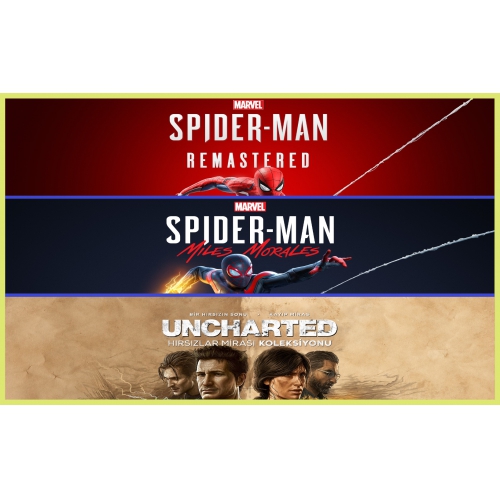  Spider Remastered + Miles Morales + Uncharted
