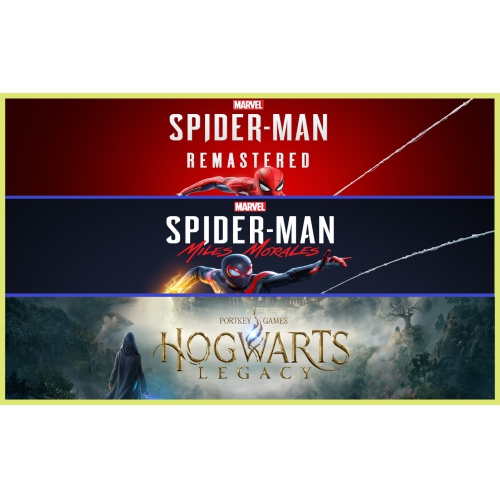  Spider Remastered + Miles Morales + Hogwarts