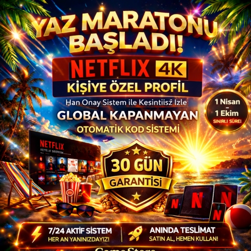  ⭐YAZ MARATONU BAŞLADI!⭐KESİNTİSİZ 30 GÜN İZLE✅Netflix 4K UHD KİŞİYE ÖZEL