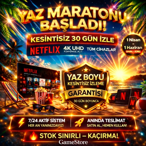  ⭐YAZ MARATONU BAŞLADI!⭐KESİNTİSİZ 30 GÜN İZLE✅Netflix 4K UHD TÜM CİHAZLAR⭐