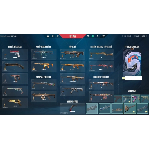  78 SKİN 6 KNİFE YAĞMACI KARAMBİT 6684 VP MAİLLİ MAİLNİK HESAP ACC