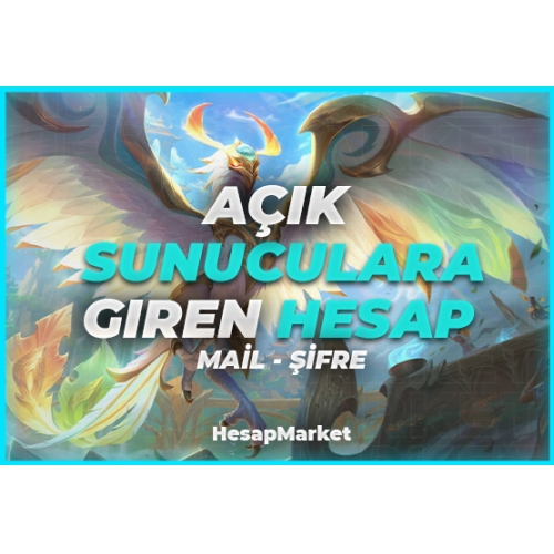  5 İD AÇIK SUNUCULARA GİREN HESAP MAİL ŞİFRE ŞEKLİNDE TESLİM EDİLİR