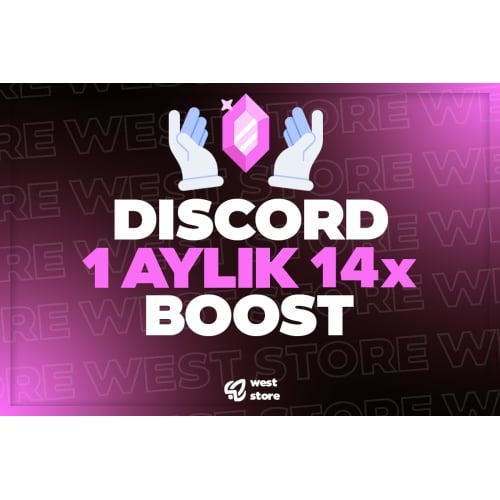  ✨ STOK VAR Discord 1 Aylık 14x Boost ⭐