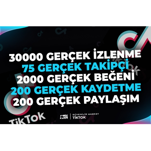  6X  TİKTOK GERÇEK KEŞFET PAKETİ 2  KEŞFET