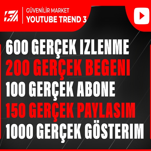  5X  GERÇEK TREND PAKETİ 3  KEŞFET ETKİLİ