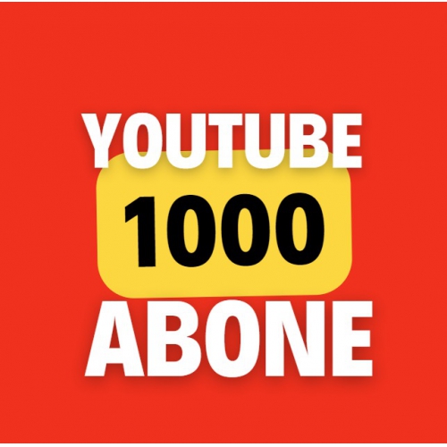  Garantili 1000 Youtube Abone