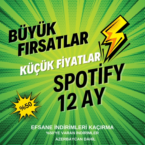  12 AY SPOTİFY AZERBAYCAN DAHİL