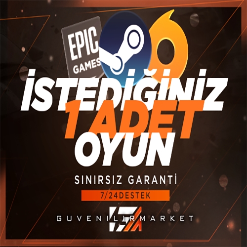  İstediğiniz 1 Oyun + Garanti + Destek