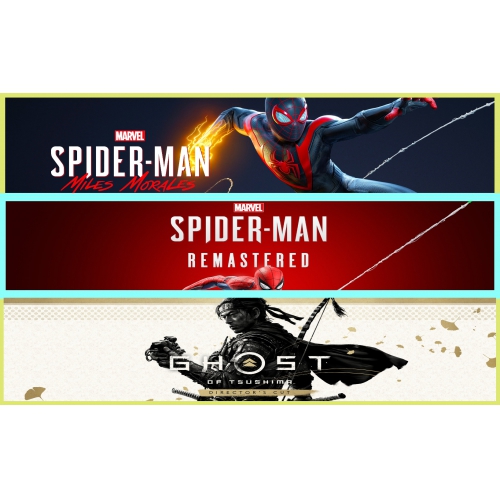  Miles Morales + Spider R. + Ghost of Tsushima