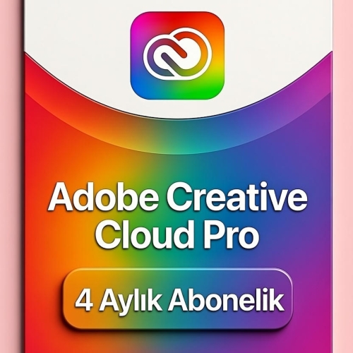 Adobe Creative Cloud Pro  4 Ay  Anında Teslim