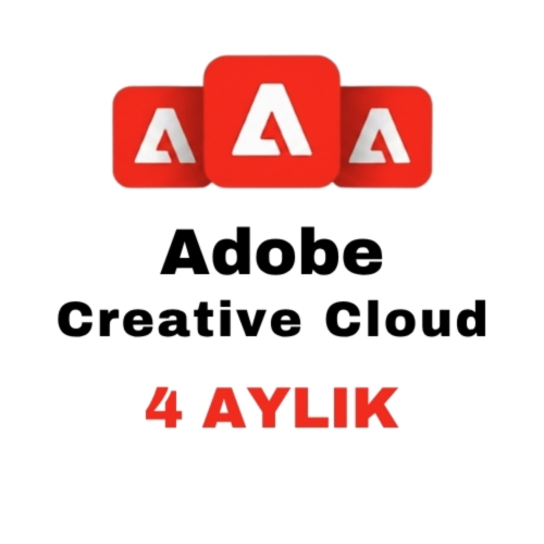  Adobe Creative Cloud 4 Aylık Tek Hesap