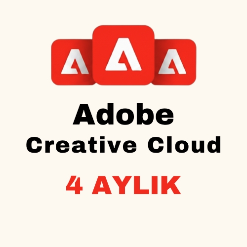  Adobe Creative Cloud 4 Aylık Tek Hesap