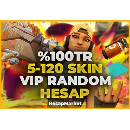  VALORANT 100 TR 5-120 SKIN VİP RANDOM HESAP