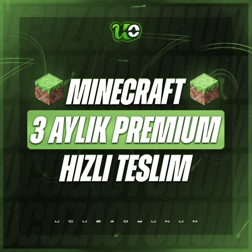 3 Aylık Minecraft Premium - Garanti - Sorunsuz