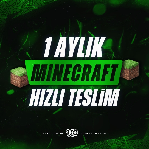  Hızlı Teslim - 1 Aylık Minecraft Premium