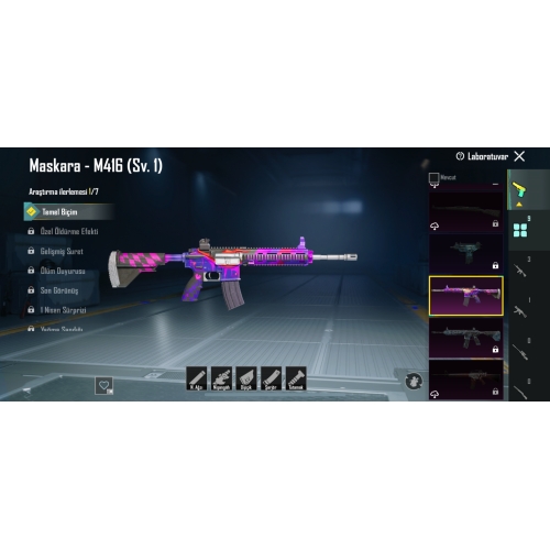  Pubg mobile MASKARA M4 dolular dolusu hesap